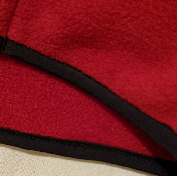 Woolrich Red Fleece Zip Front Jacket with Pockets XL - Picture 6 of 10